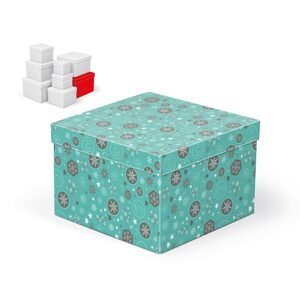 MFP 5370708 Krabice dárková vánoční C-V002-H 22x22x15cm