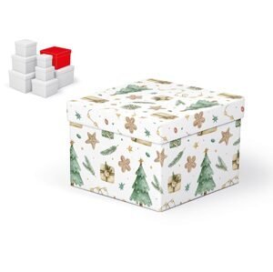 MFP 5370944 Krabice dárková vánoční C-V007-F 18x18x13cm