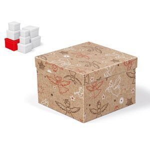 MFP 5371052 Krabice dárková vánoční C-V008-G 20x20x14cm