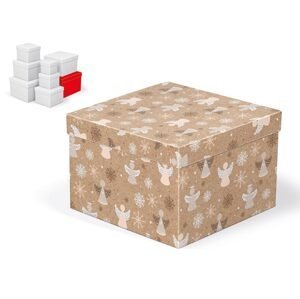 MFP 5371053 Krabice dárková vánoční C-V008-H 22x22x15cm