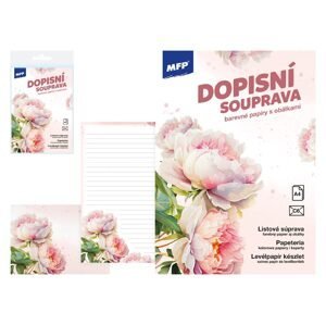 MFP 5550348 Dopisní papír barevný LUX 5+10 (Květy)