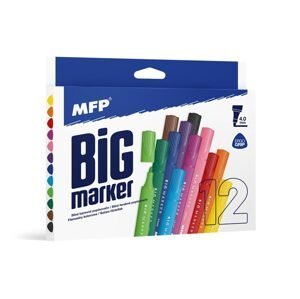 MFP 6410745 Popisovače Jumbo 12 ks barev 4,0mm trojhranné