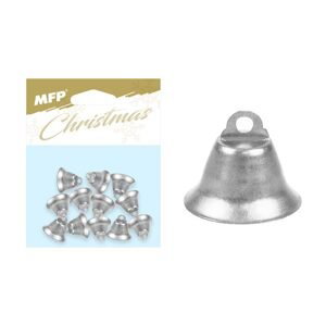MFP 8882341 Zvonečky 1,7cm/12ks stříbrné