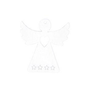 MFP 8886418 Dekorace anděl 12ks bílý dřevo 4cm