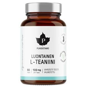 Puhdistamo L-Theanine Natural 60 kapslí (Luontainen L-Teaniini)