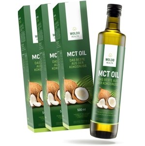 2+1 Woldohealth MCT olej  3x500 ML ( 100% KOKOSOVÉHO OLEJE)