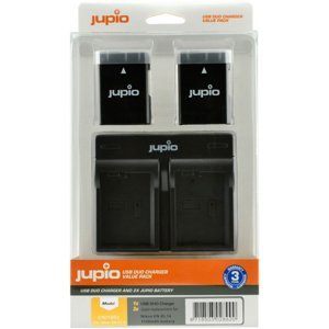 JUPIO Kit 2x EN-EL14(A) + USB Dual Charger pro Nikon