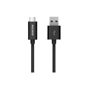 AVACOM datový a nabíjecí kabel USB-USB Type-C 100cm, černý