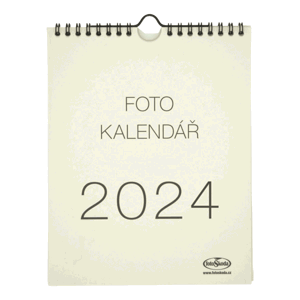 Kalendář na vlastní foto NÁSTĚNNÝ MALÝ 2025 béžový