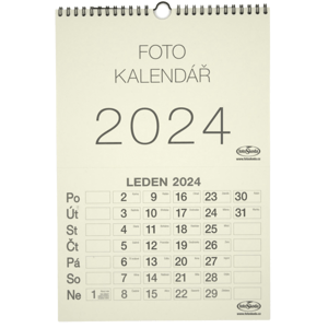 Kalendář na vlastní foto NÁSTĚNNÝ VELKÝ 2025 béžový