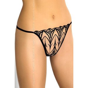 Dámská Tanga V-5008 Lily - Axami Barva: béžovo-černá, Velikost: XL