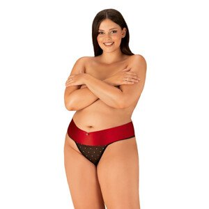 Jedinečná tanga Tienesy thong 2XL/3XL - Obsessive Barva: černá, Velikost: 2XL/3XL