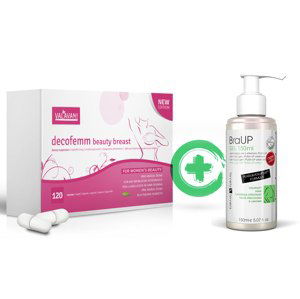 Akční balíček DecoFemm beauty breast 120 kapslí + BraUP Gel 150ml