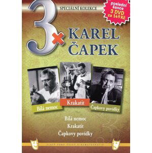 3xKarel Čapek (Bílá nemoc / Krakatit / Čapkovy povídky) - 3DVD