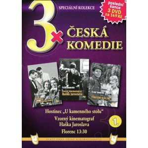 3xČeská komedie 1 (Hostinec "U kamenného stolu"/Vzorný kinematograf Haška Jarosl./Florenc 13.30) - 3