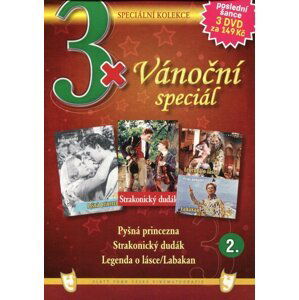 3xVánoční speciál 2 (Pyšná princezna / Strakonický dudák / Legenda o lásce-Labakan) - 3DVD