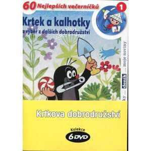 Krtkova dobrodružství - kolekce 1-5+Krtek a kalhotky (6xDVD) (papírový obal)