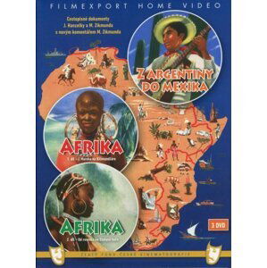 Hanzelka / Zikmund - Afrika 1-2, Z Argentiny do Mexika kolekce (3 DVD)