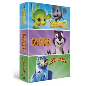 Animáky kolekce (Sammyho dobrodružství 2, Velká oříšková loupež, Zambezia) (3 DVD)