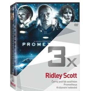 3x Ridley Scott (Černý jestřáb sestřelen, Prometheus, Království nebeské) - kolekce (3 DVD)