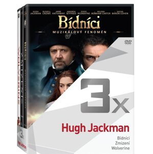 3x Hugh Jackman (Bídníci, Zmizení, Wolverine) - kolekce (3 DVD)