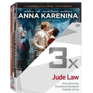 3x Jude Law (Anna Karenina, Grandhotel Budapešť, Vedlejší účinky) - kolekce (3xDVD)