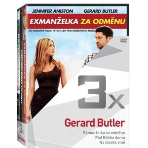 3x Gerald Butler - kolekce (Exmanželka za odměnu, Pád Bílého domu, Na divoké vlně) (3 DVD)