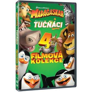 Madagaskar 1-3 + Tučňáci z Madagaskaru kolekce (4 DVD)