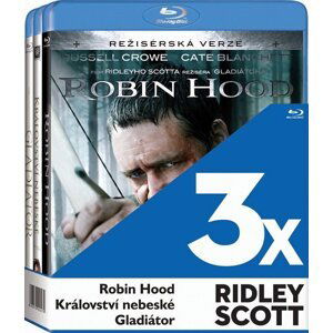 3x Ridley Scott (Gladiátor, Robin Hood, Království nebeské) - 3 BLU-RAY