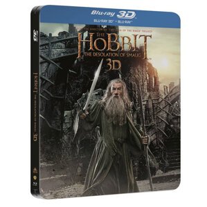 Hobit: Šmakova dračí poušť (3D + 2D) (4 BLU-RAY) - STEELBOOK