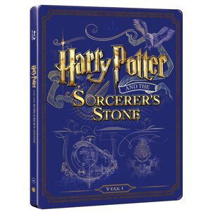 Harry Potter a kámen mudrců (BLU-RAY+DVD BONUS) - STEELBOOK
