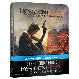 Resident Evil: Poslední kapitola (2D+3D) (2 BLU-RAY) - STEELBOOK