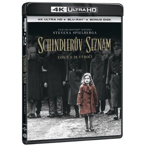 Schindlerův seznam (4K ULTRA HD+BLU-RAY+BD BONUS) (3 BLU-RAY) - výroční edice 25 let