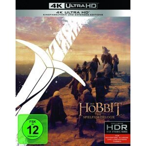 Hobit filmová trilogie kolekce (4K ULTRA HD BLU-RAY) (6 disků UHD) - 2 verze filmu - DOVOZ