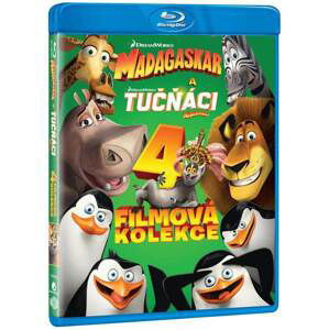 Madagaskar 1-3 + Tučňáci z Madagaskaru kolekce (4 BLU-RAY)