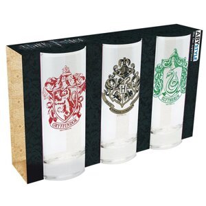 Sklenice Harry Potter set 3ks