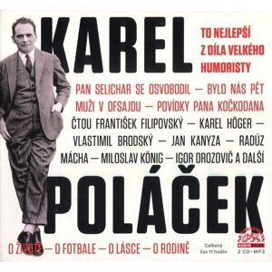 Karel Poláček - To nejlepší z díla velkého humoristy (2 MP3-CD) - audiokniha