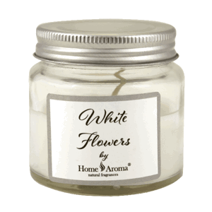 Svíčka vonná dekorativní White Flowers, 40g