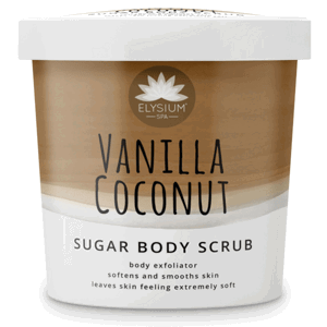 Elysium Spa Tělový cukrový peeling Vanilla & Coconut 200g