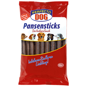 Perfecto Dog tyčky s hovězím bachorem 15ks / 150g