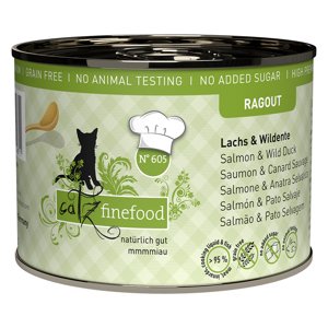 catz finefood Ragout 6 x 190 g - No. 605 losos a divoká kachna (190 g)