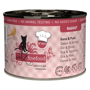 Výhodné balení catz finefood Ragout 24 x 190 g - No. 603 husí a krůtí (190 g)