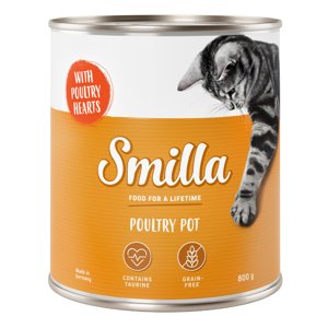 Smilla drůbeží konzerva 24 x 800 g - jemné drůbeží s drůbežími srdíčky