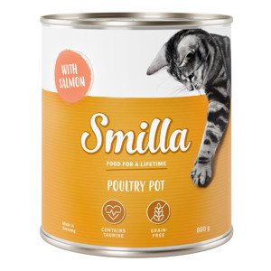 Smilla drůbeží konzerva 24 x 800 g - jemné drůbeží s lososem