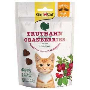 GimCat Crunchy Snacks - krocaní s brusinkami 3 x 50 g