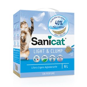 Kočkolit Sanicat 6 l  - Light & Clump