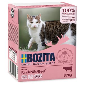 Bozita Tetra kousky v omáčce 24 x 370 g - hovězí