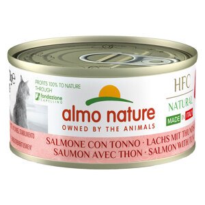 Almo Nature HFC Natural Made in Italy 6 x 70 g - losos a tuňák