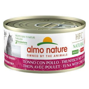 Almo Nature HFC Natural Made in Italy 6 x 70 g - tuňák a kuřecí