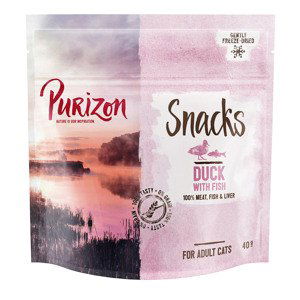 Purizon Snack kachní a ryba - bez obilovin - 3 x 40 g